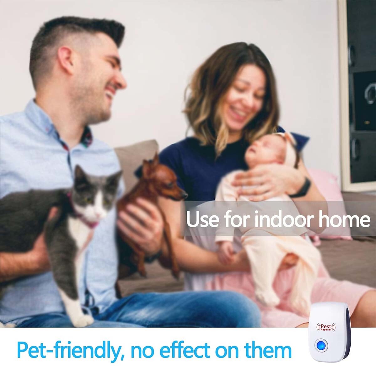 Ultrasonic Pest Repeller Control Electronic Repellent Mice Bug Rat Reject