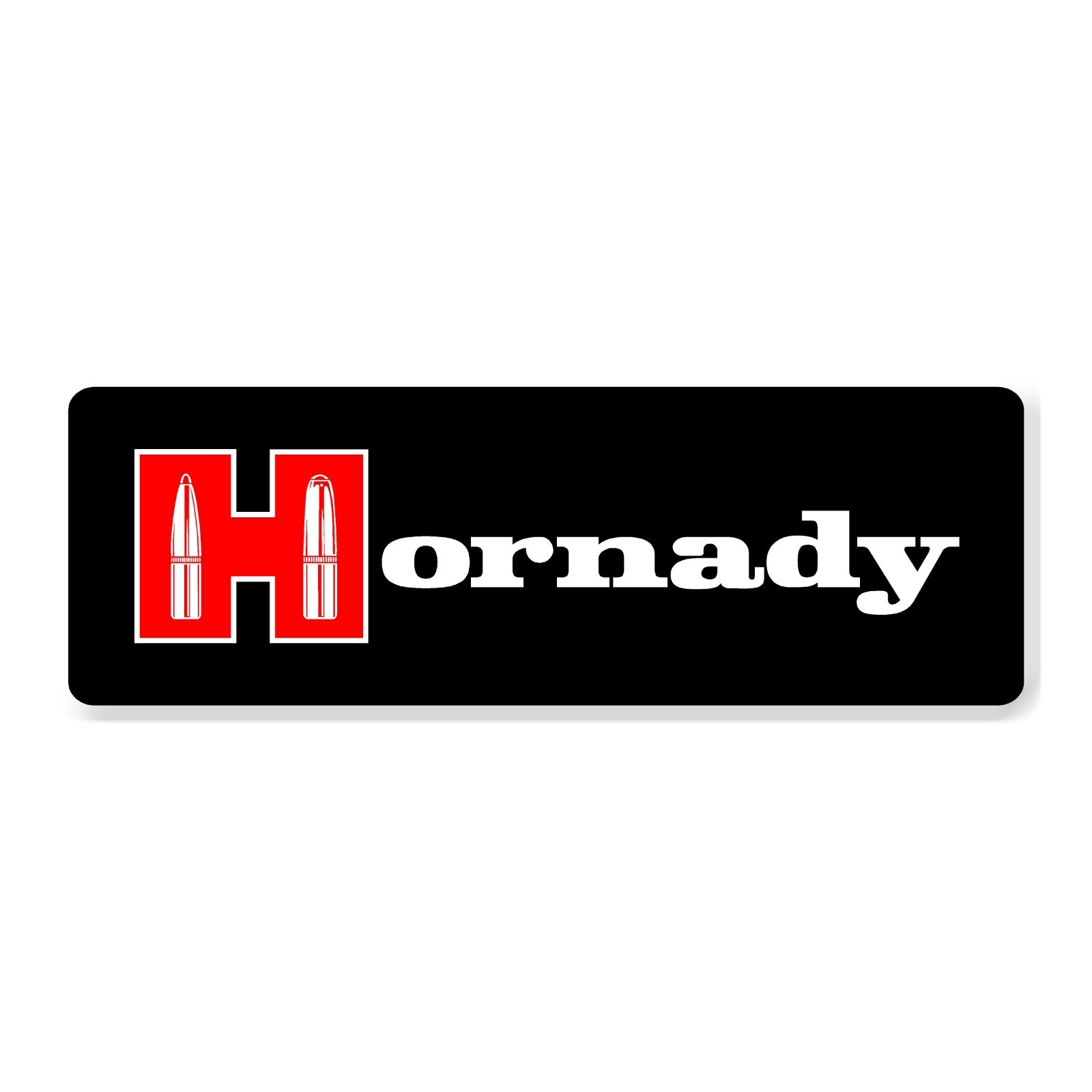 HORNADY AMMUNITION Aluminum Sign 12in x 36in - Mancave Gun Room Wall Art