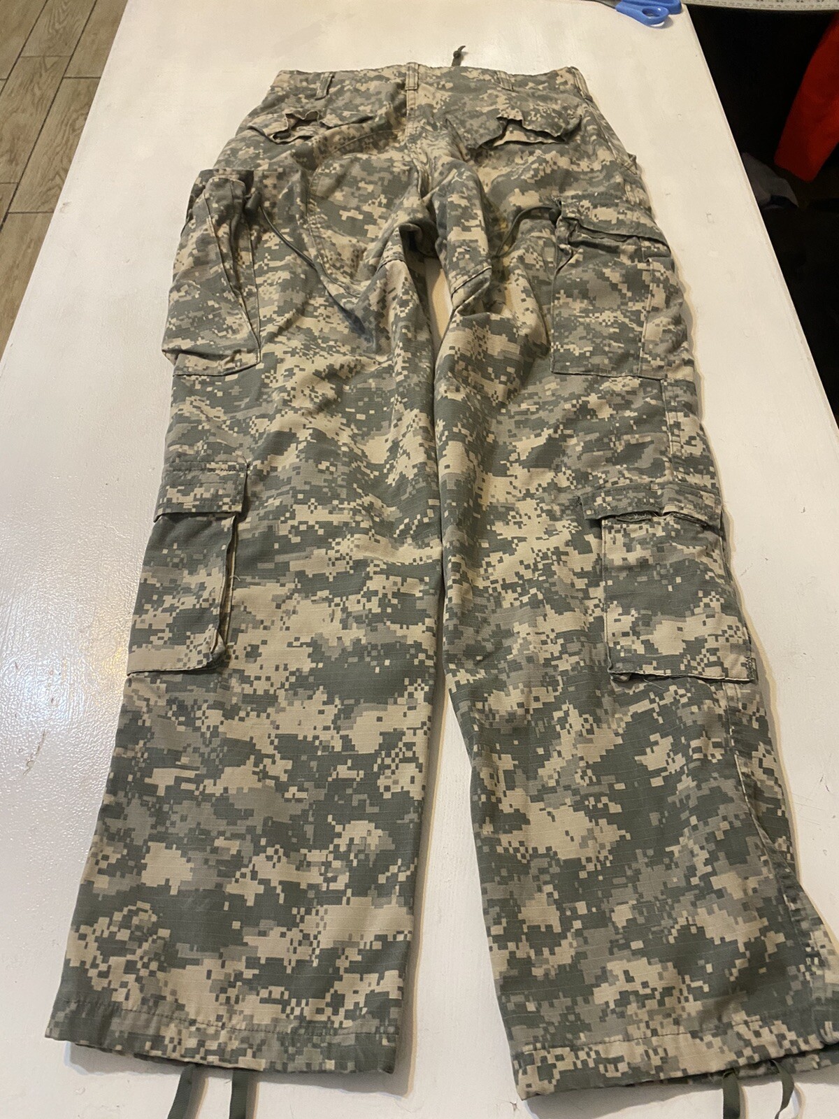 Men’s Trouser Army Combat Uniform Camo Pants Size S