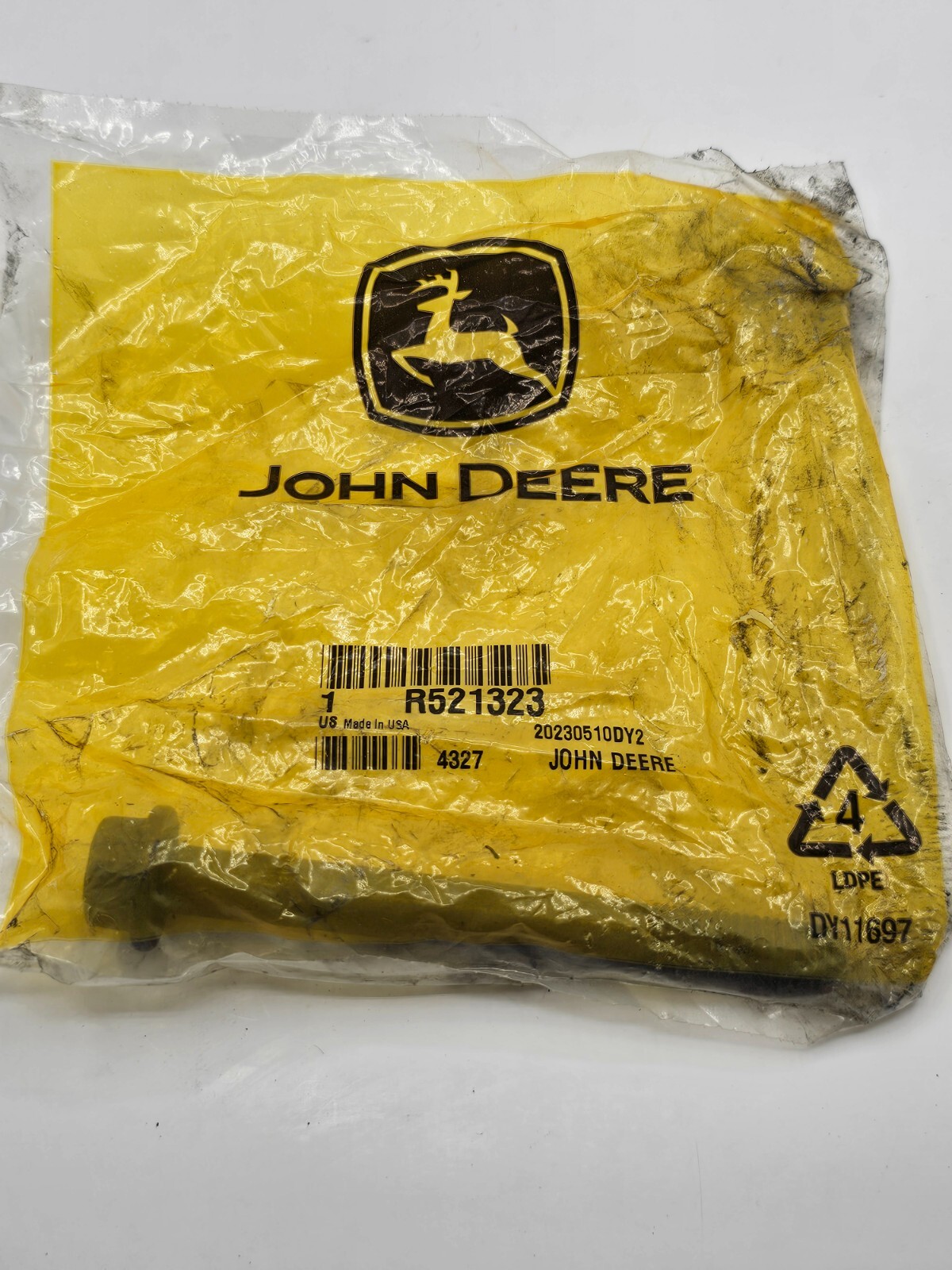 (QTY 7) John Deere JD Hexagonal Head Flanged Screw, M10 X 100 R521323
