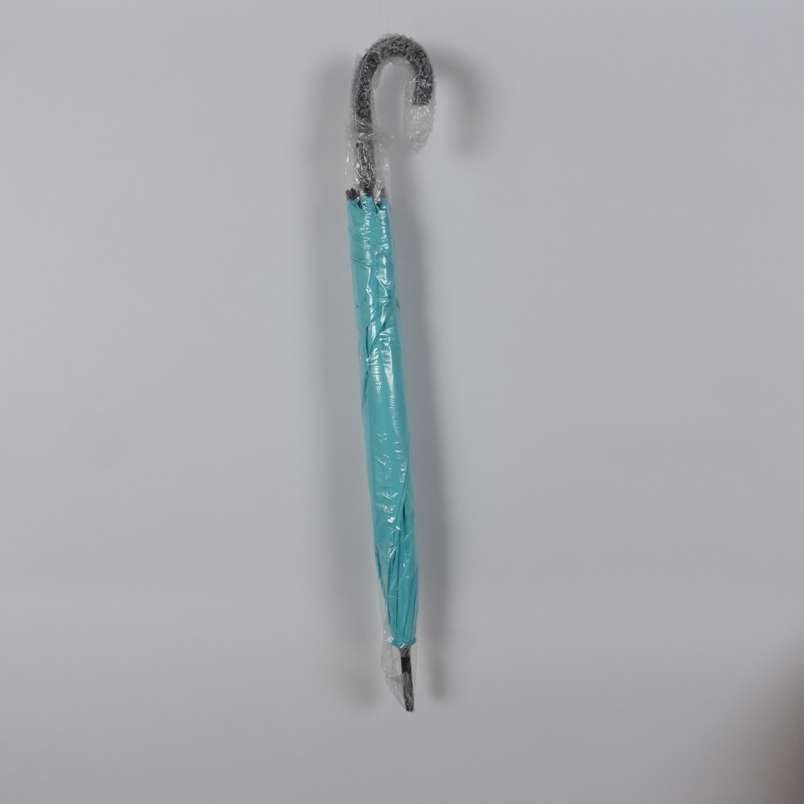 Rare Tiffany & Co 40” Umbrella Long Black Plastic Handle Fully Automatic Staff