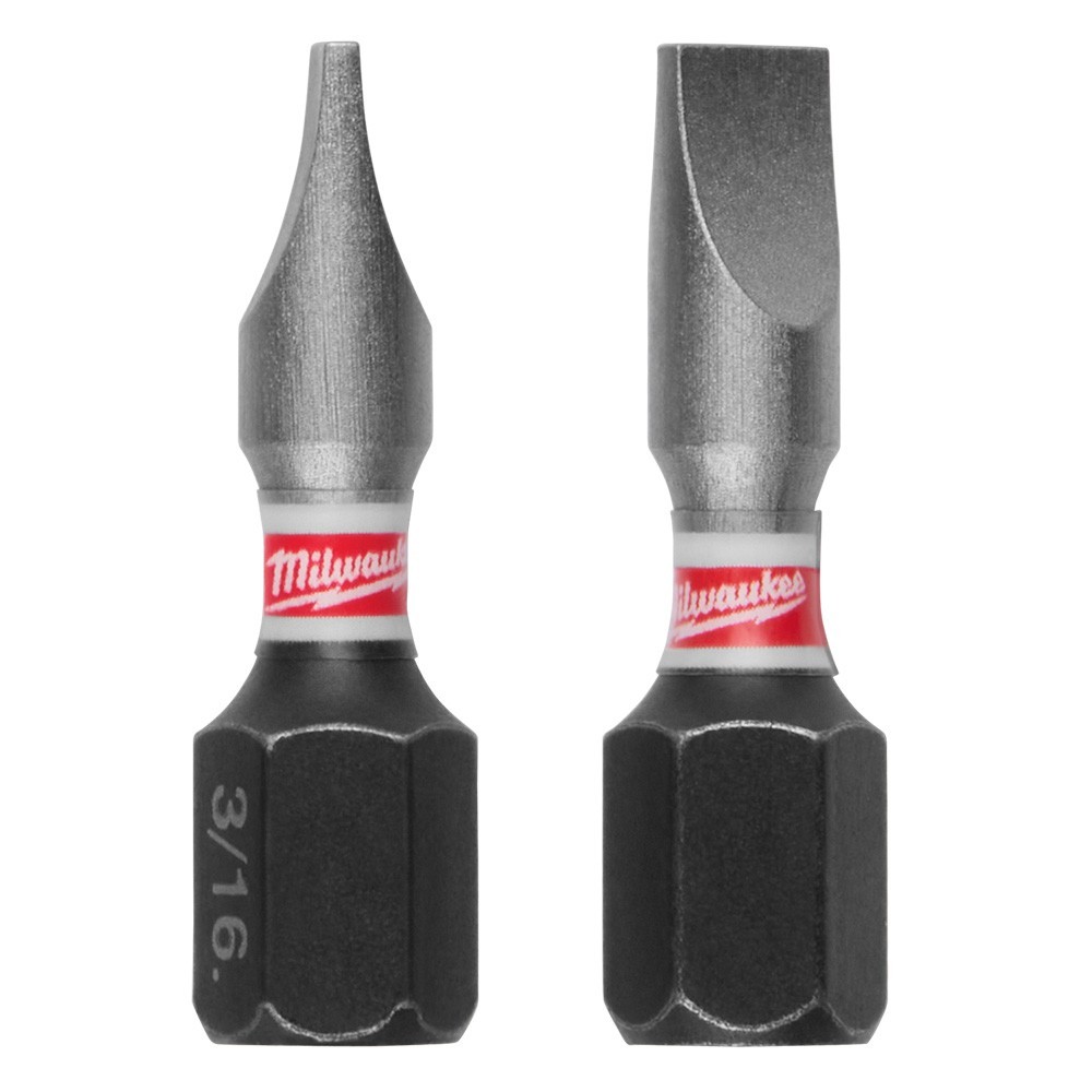 Milwaukee 48-32-4117 Shockwave Impact Slotted 3/16 in. Insert Bits (25PK)