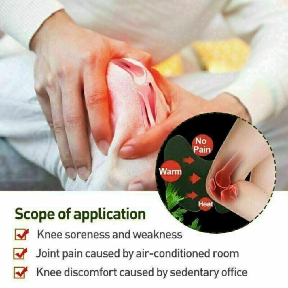 60pcs Knee Pain Relief Patches Plaster Sticker Wormwood Knee Pain Joint Ache