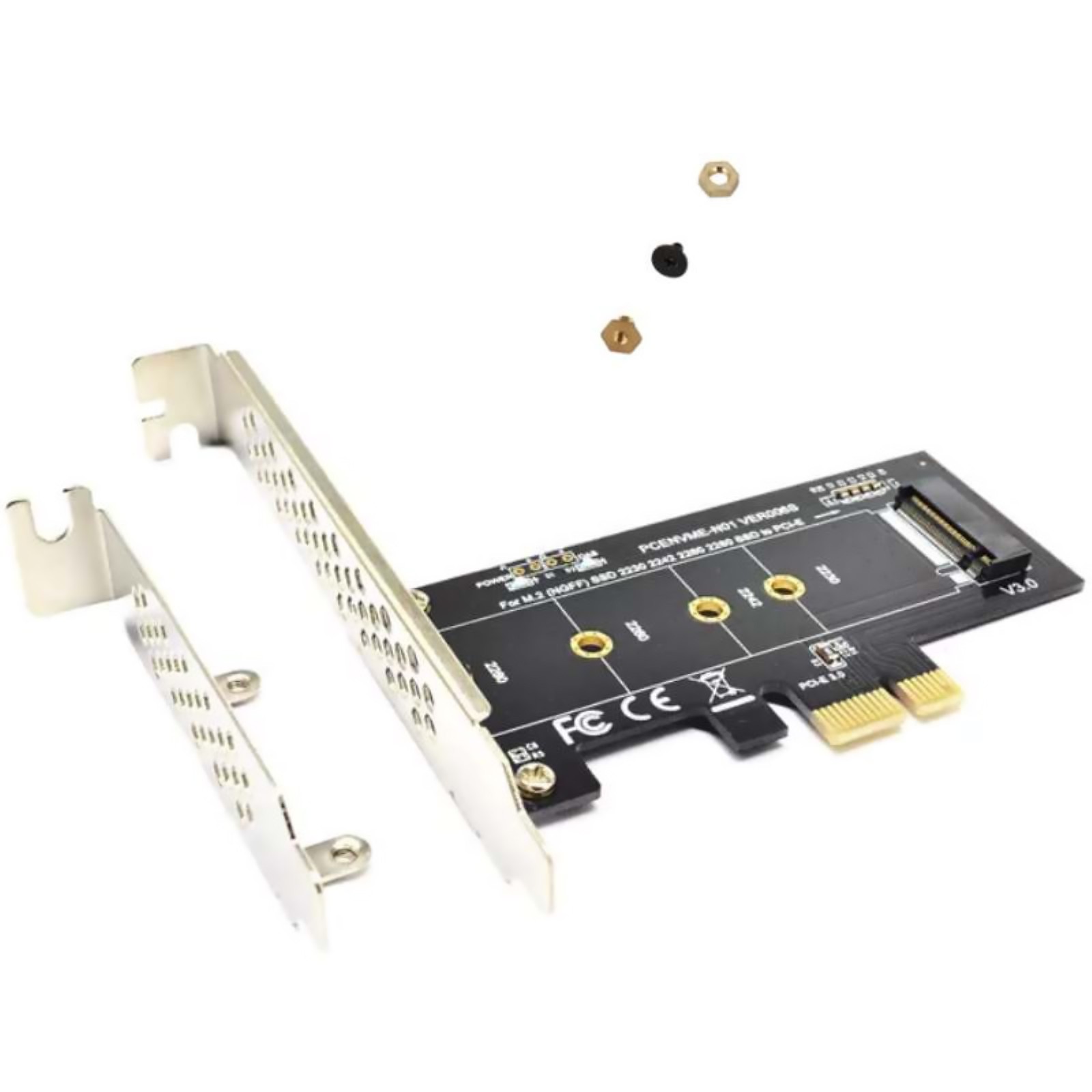 PCI-Express 1X to M.2 NGFF Adapter Card PCIE 3.0 X1 to NVME SSD M2 for Lite-On