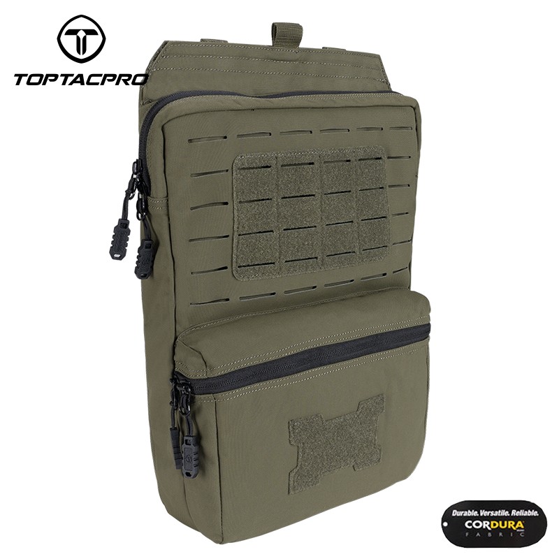 TOPTACPRO Tactical Hydration Backpack 2L MOLLE Water Bag Hydration Pouch Airsoft