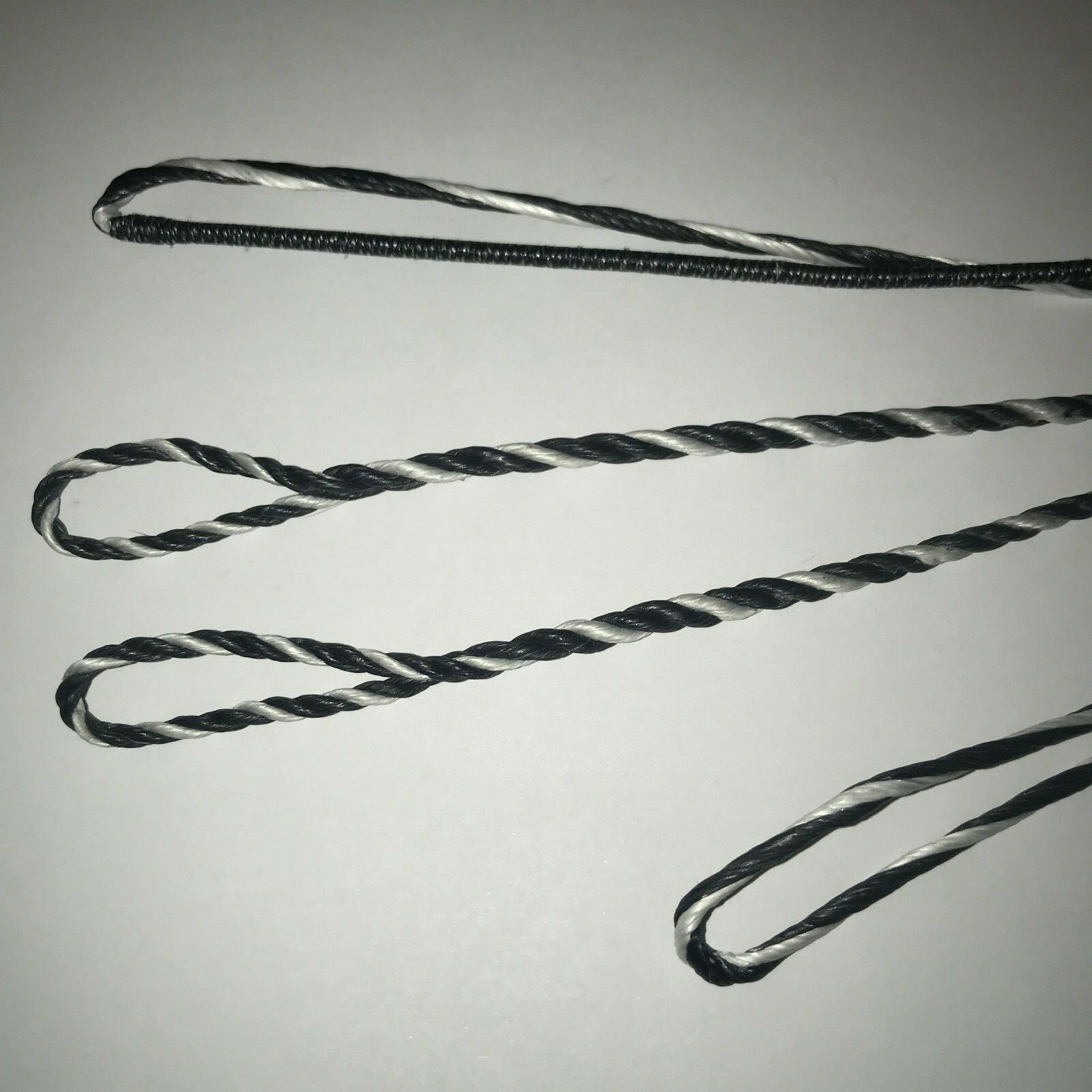 55" Actual Length BLACK & WHITE B-50 DACRON FLEMISH TWIST BOWSTRING Recurve Bow