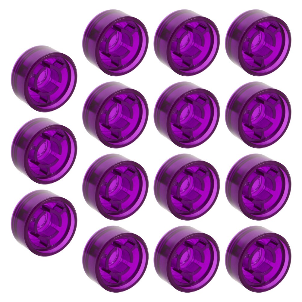 15Pcs Purple Guitar Pedal Knobs Plastic Caps Durable Effect Pedal Covers