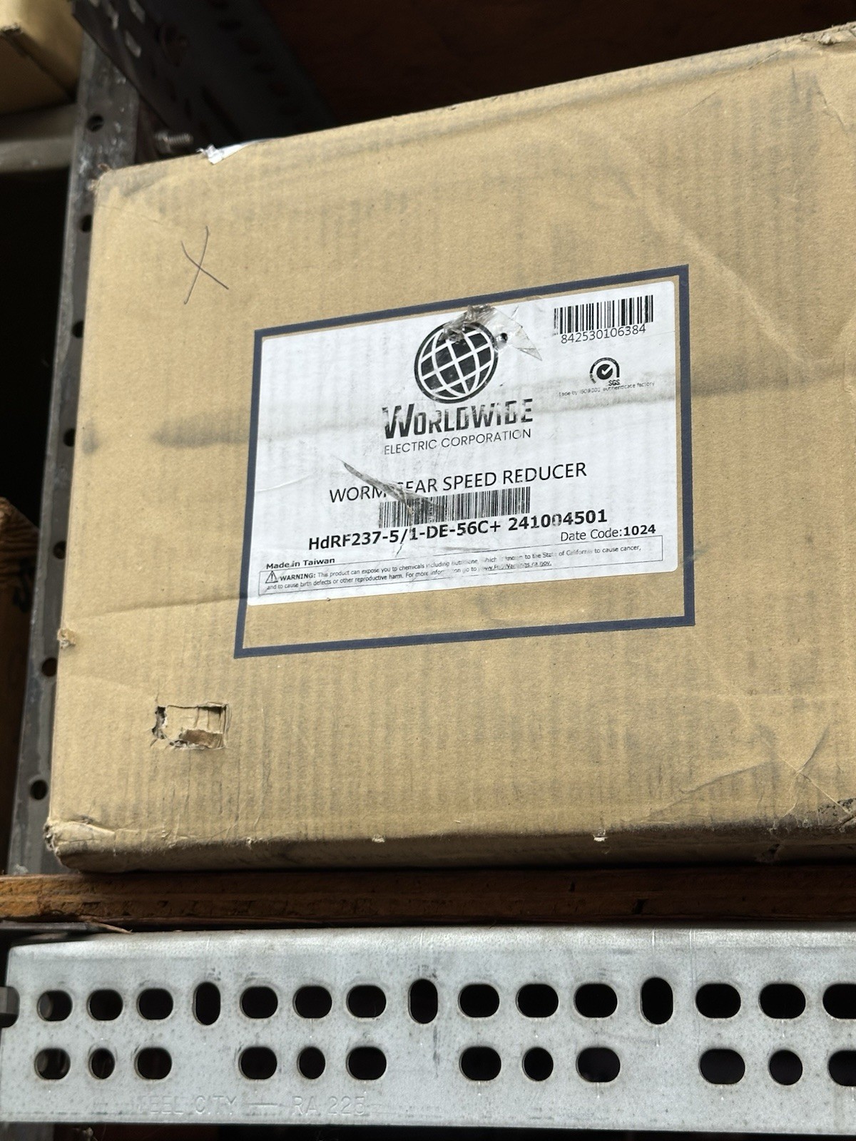 HdRF237-5/1-DE-56C+ 241004501 World Wide Electric Corp Worm Gear Speed Reducer
