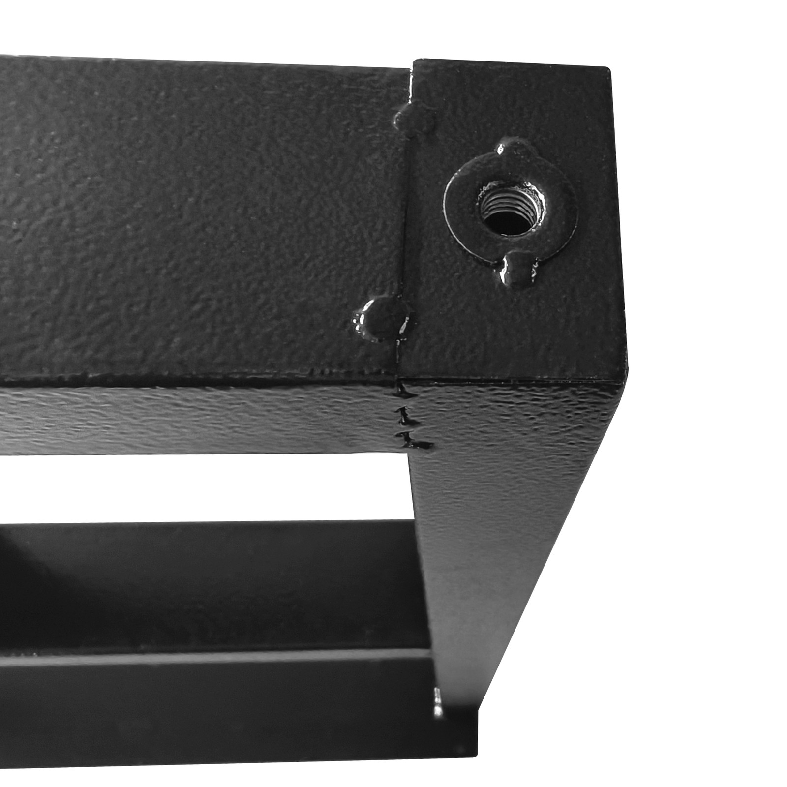 New Metal Table Legs Furniture Legs Square Reinforced With Foot Pads 20*2*28 In