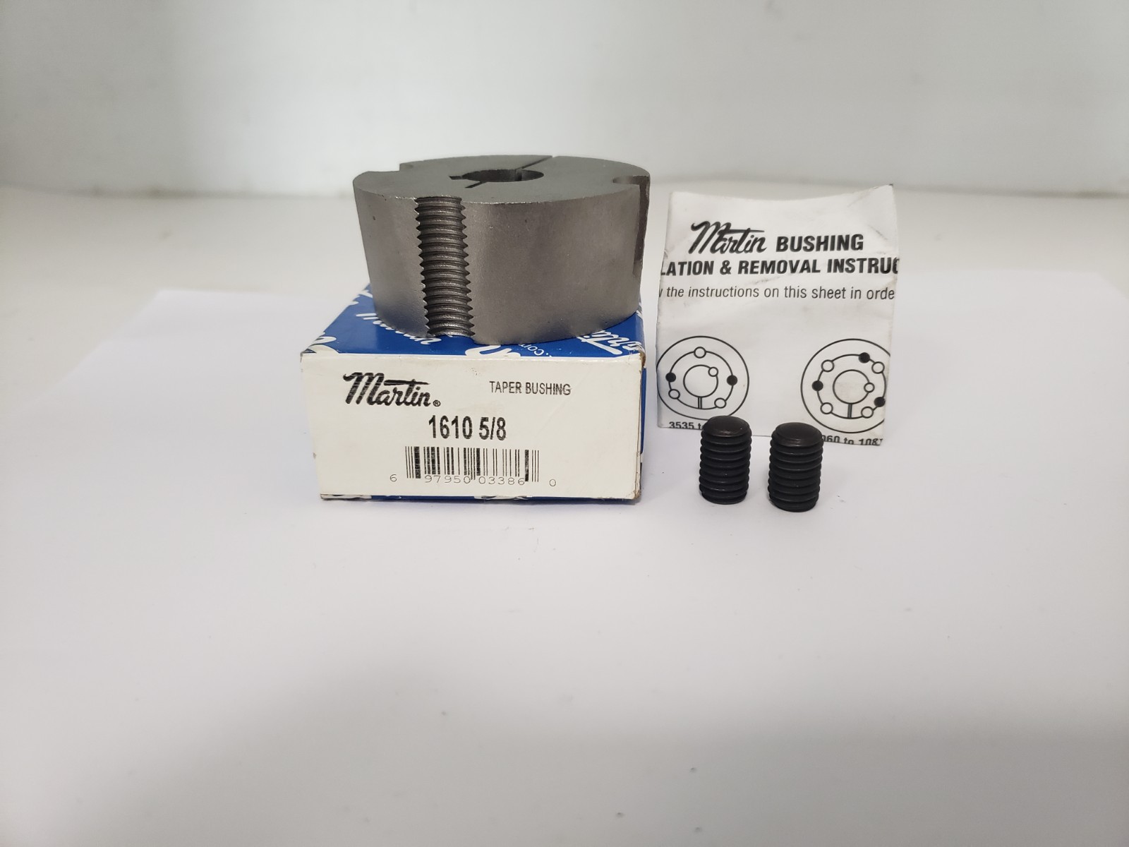MARTIN 1610 5/8 TAPERED LOCK BUSHING 5/8 BORE 3/16 X 3/32 KEYWAY NIB