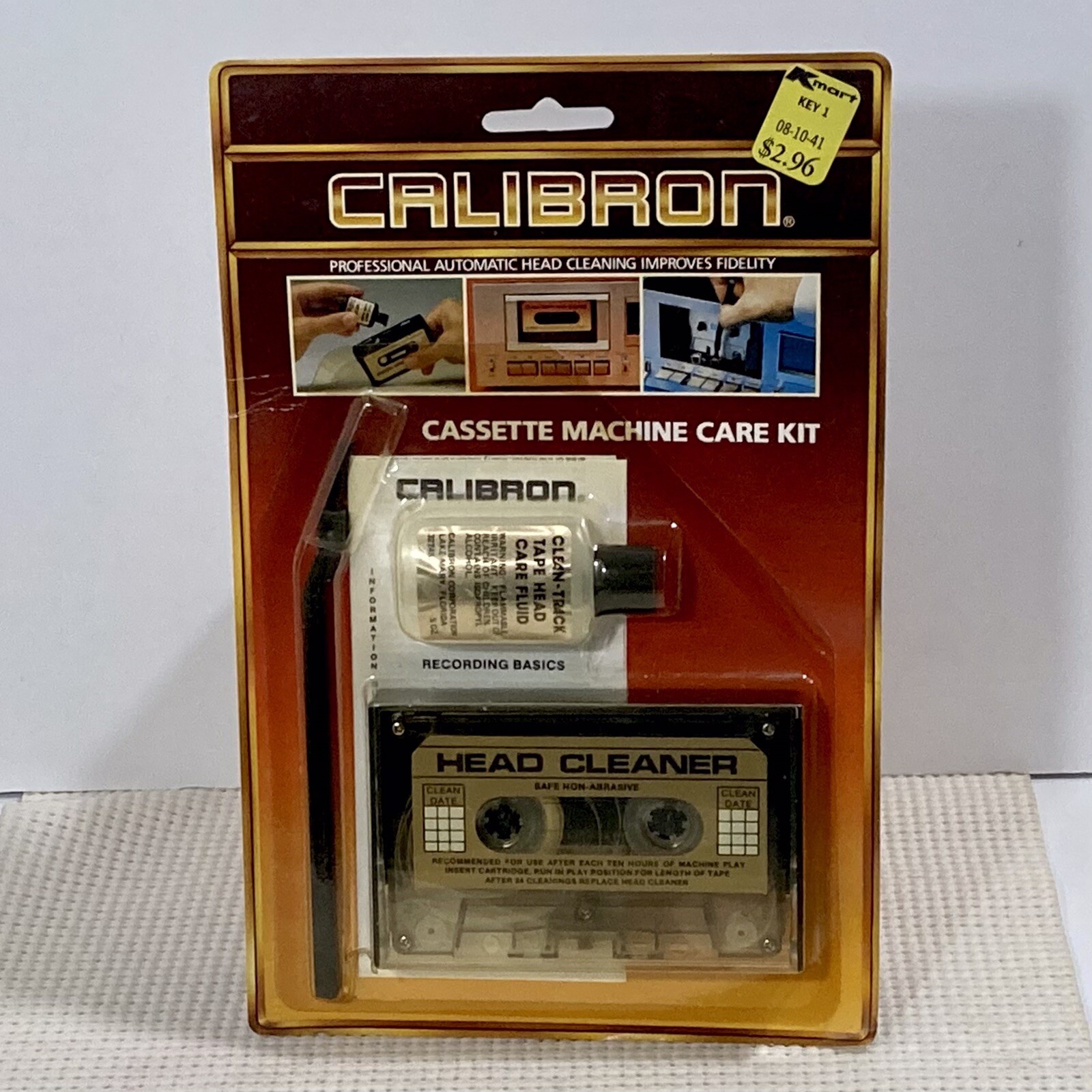 Vintage Calibron Cassette Machine Care Kit for Audio Cassettes # CT-2010 NOS