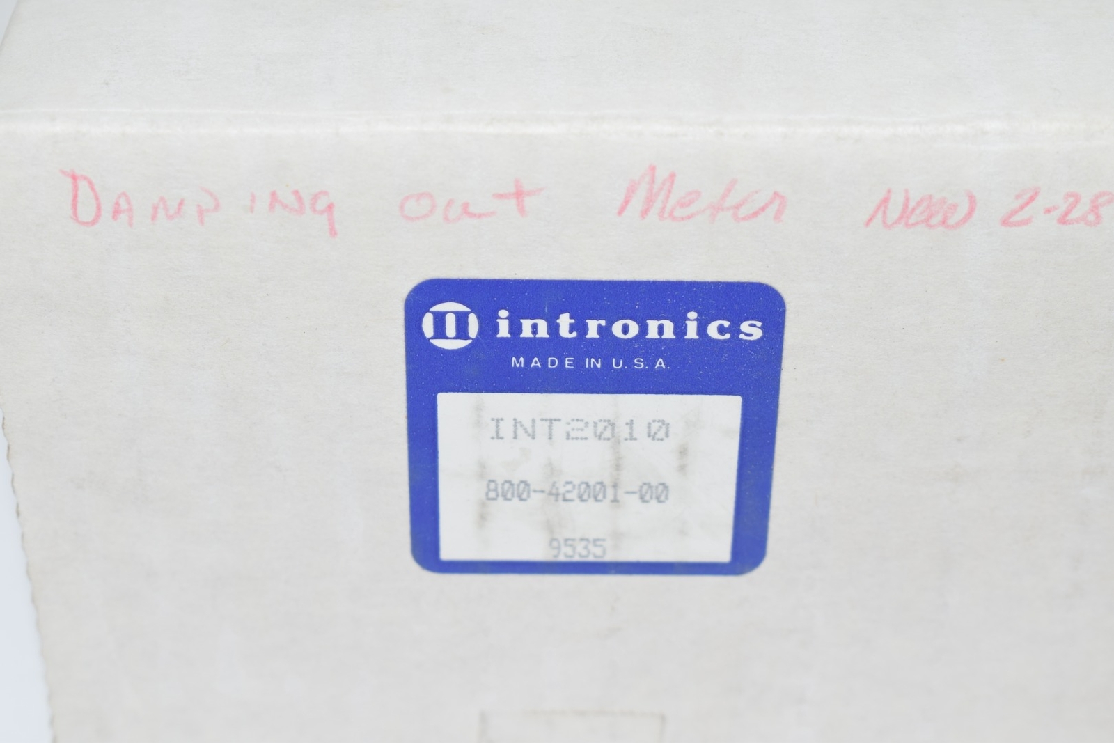 NEW Intronics INT2010 800-42001-00 Digital Indicator Meter