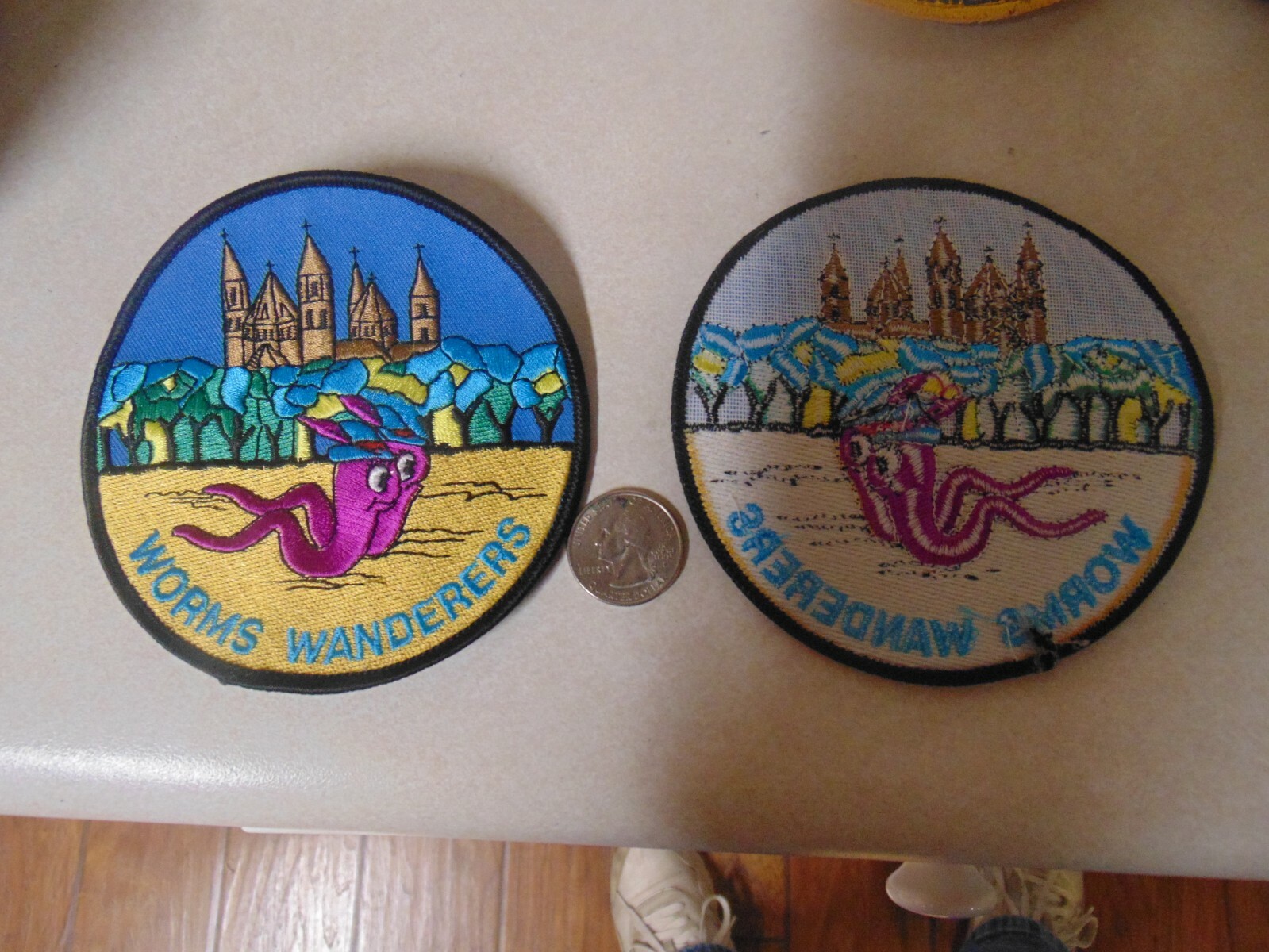 PATCH SEW ON OLDER WORMS WANDERERS GERMANY