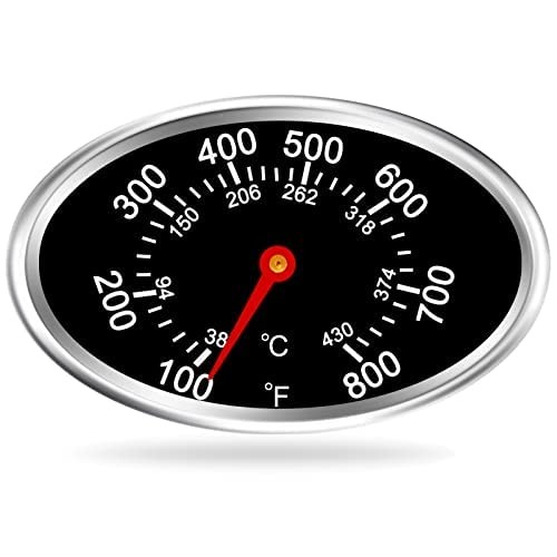 1PC Grill Lid Thermometer Heat Indicator Replacement for Master Black