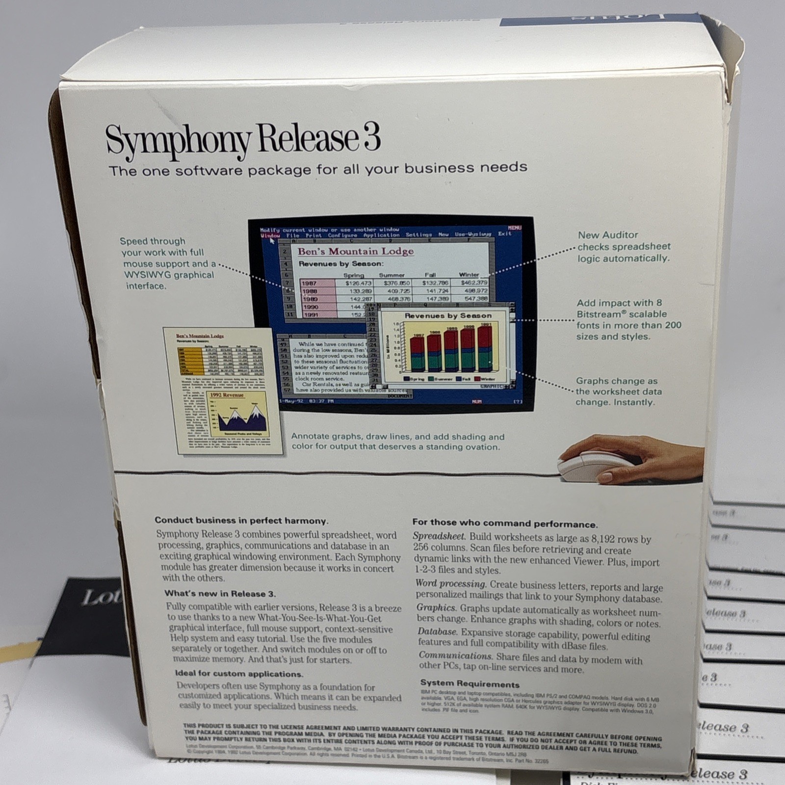 Lotus Symphony Release 3 5.25” Floppy Disks Vintage Computing Disks & Box