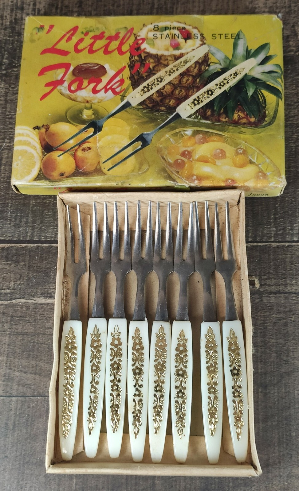 Little Fork Appetizer Orduvre Forks Set Of 8 Stainless Steel Made In Japan