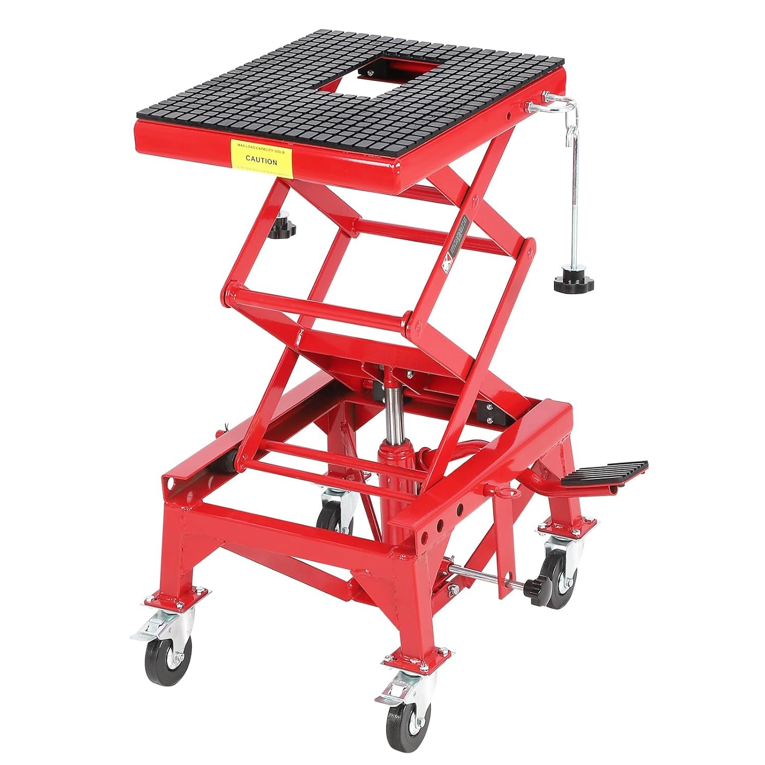 Hydraulic Motorcycle Lift Table 350 LBS Dirt Bike Scissor Jack Stand USA STOCK