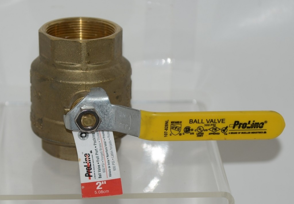 ProLine 107828NL 2 Inch Full Port Forged Brass Ball Valve Threaded