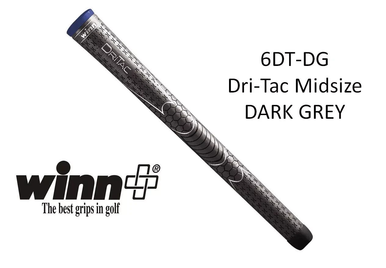 Winn Golf - Dri-Tac Midsize Grip Dark Gray 6DT-DG