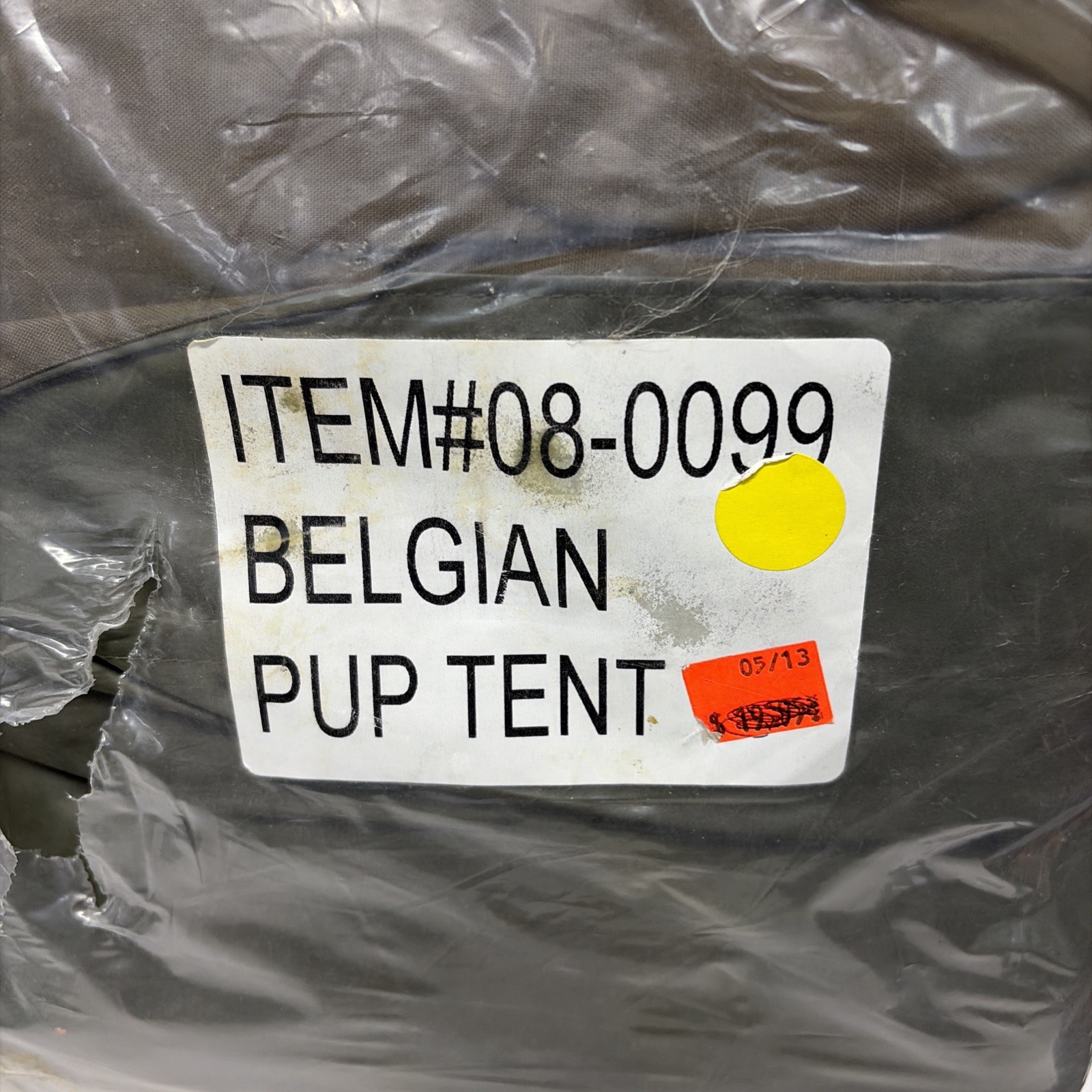 Belgian Pup Tent - Item #08-0099 - New