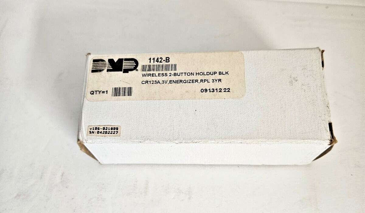 DMP 1142-B Two-Button Wireless Holdup Transmitter NEW (Open Box)