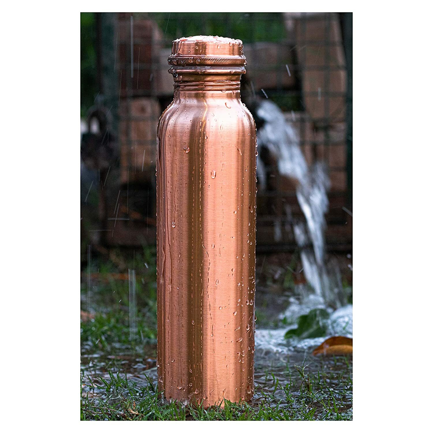 Copper Water Bottle (1 Ltr) 100% Pure for Good Health Ayurveda Yoga, Gym, Home