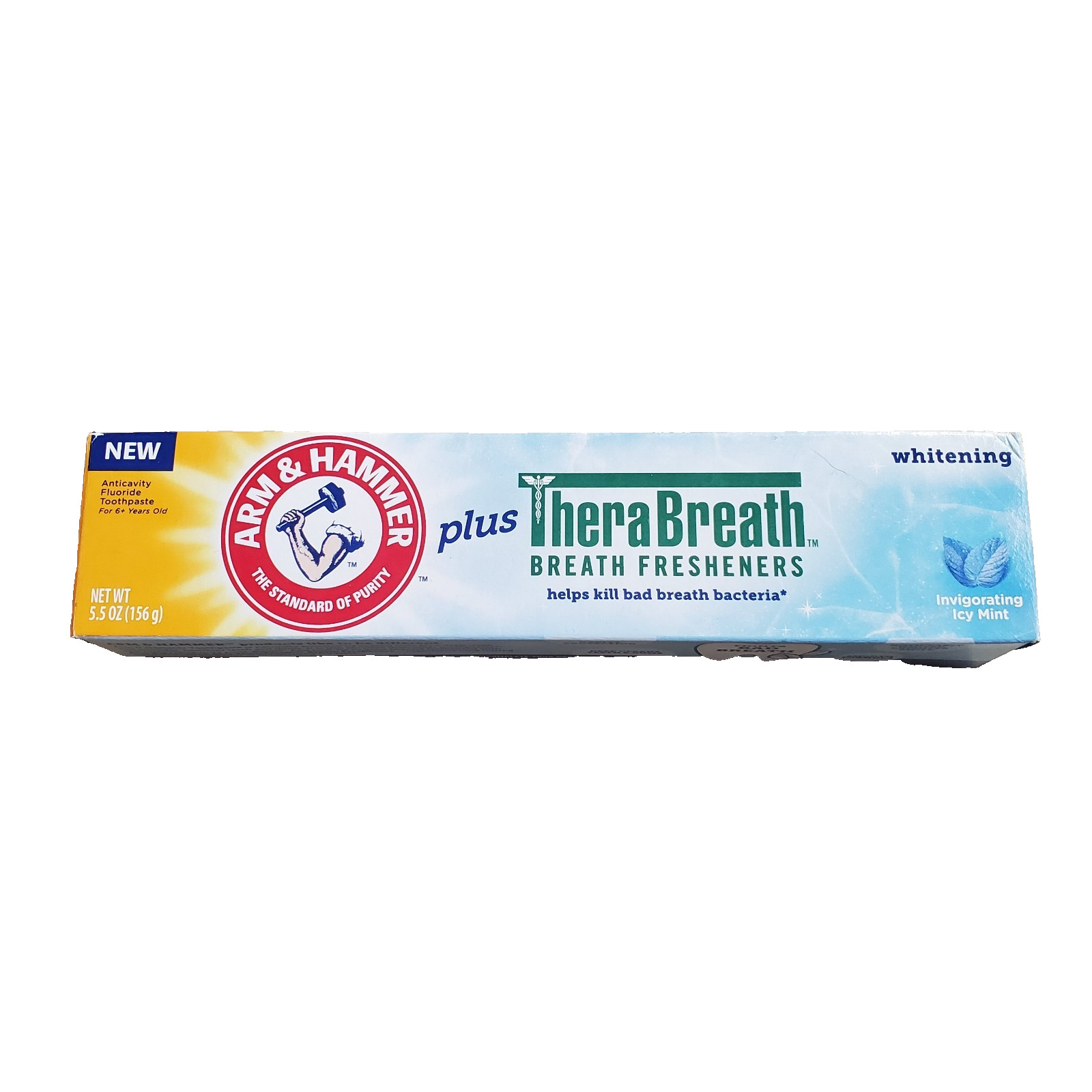 Arm & Hammer Plus TheraBreath Fresheners Whitening Icy Mint 5.5oz Exp 03/2027