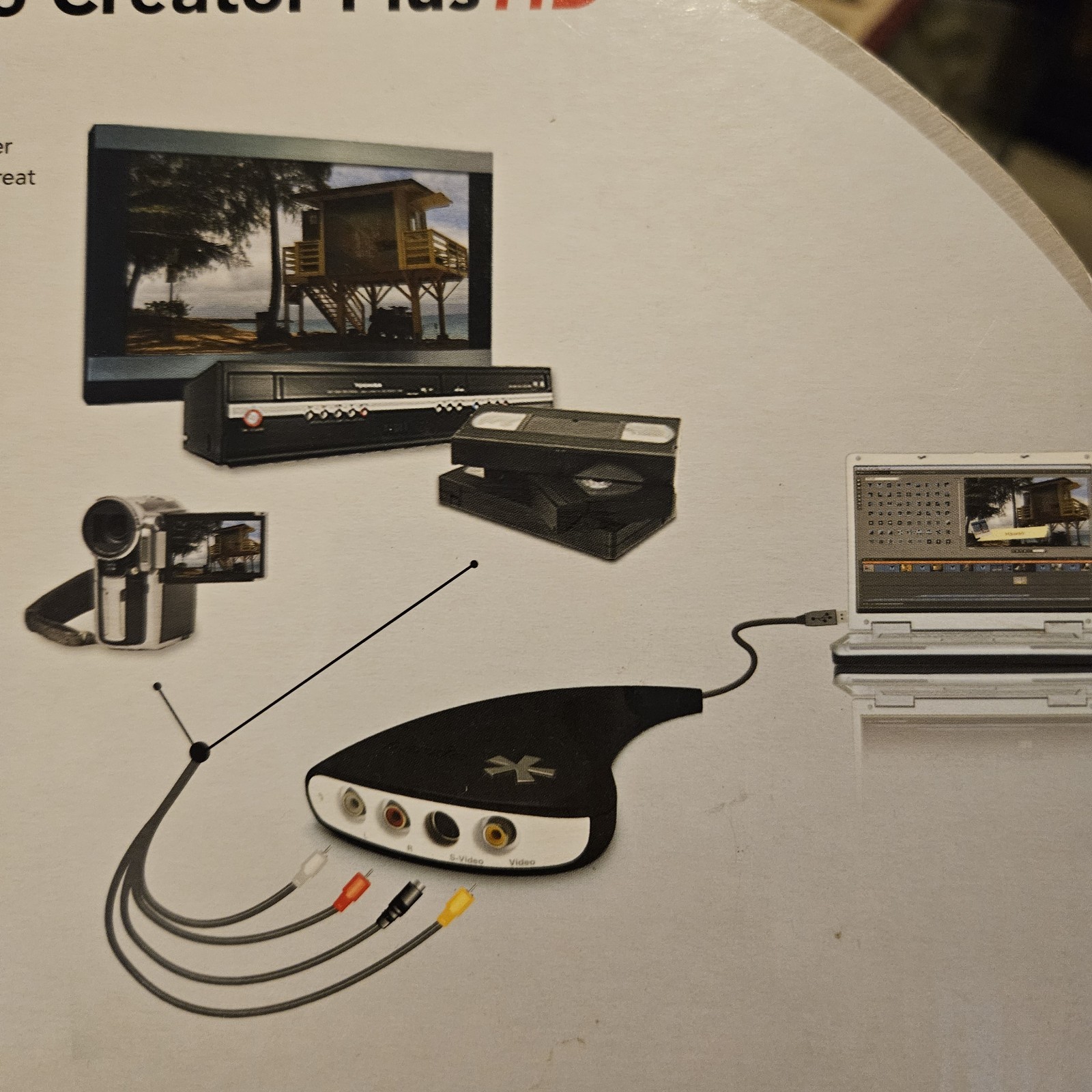 Dazzle Video Creator Plus HD DVC-107 USB Video Capture Device Open Box