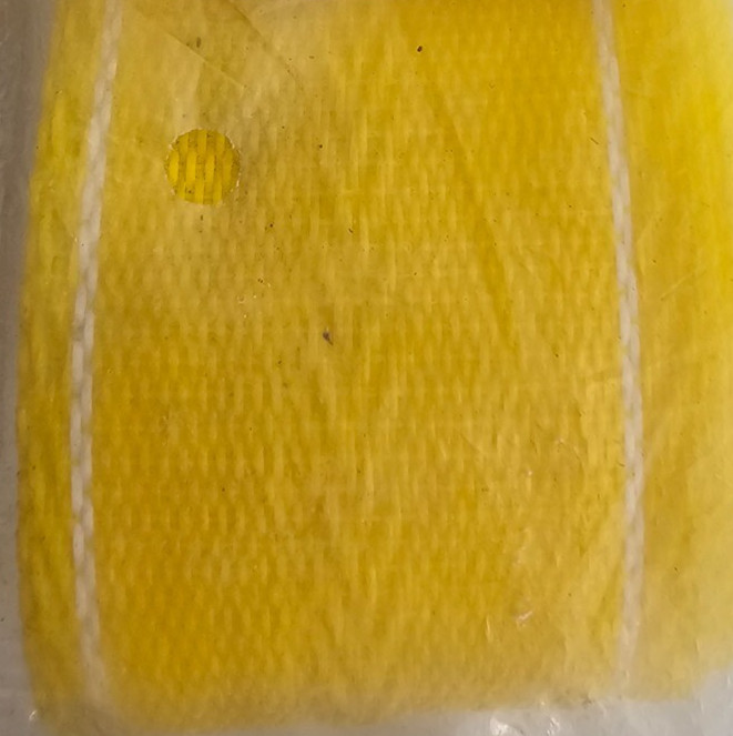 NOS Sealed YELLOW FROST KING LAWN CHAIR REWEB KIT Polypropylene 2.25" x 39 FT