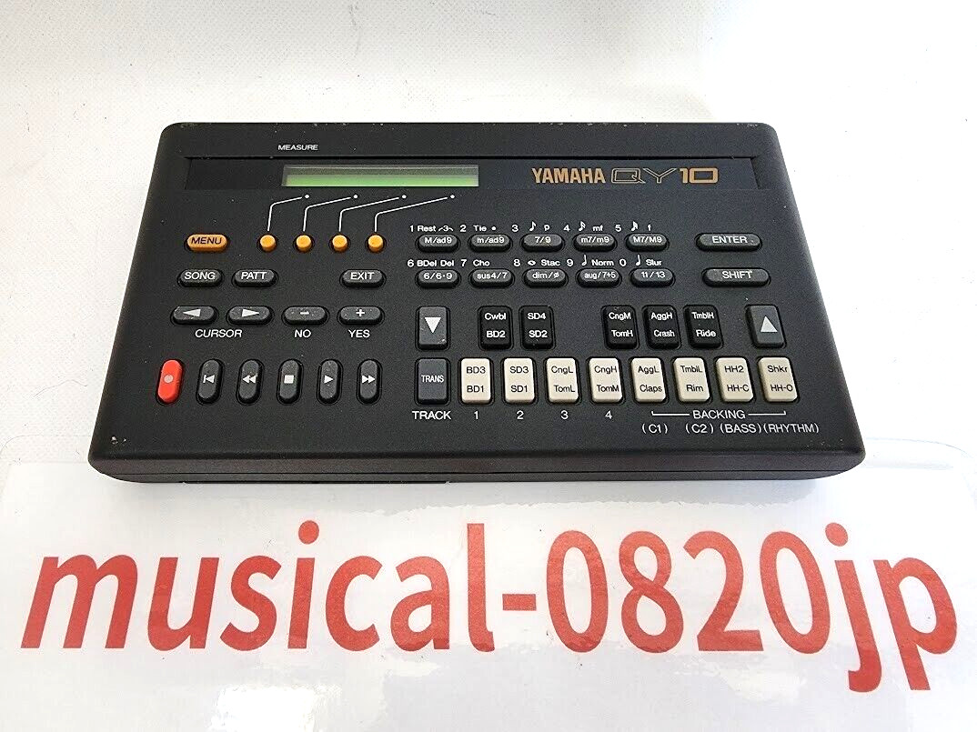 YAMAHA QY10 Mobile Sequencer Rhythm Machine Sampler