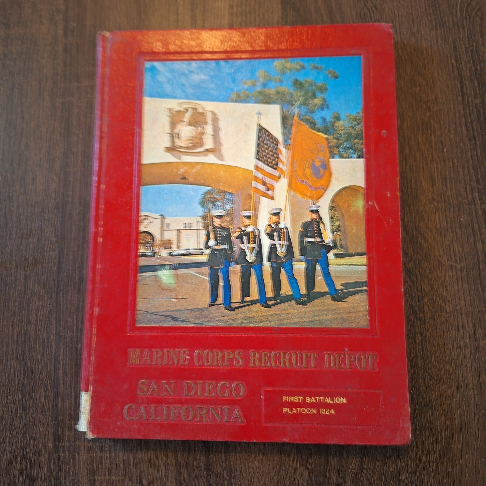 Marine Corp Recruit Depot San Diego First Battalion Platoon 1024 Book Vtg TubE