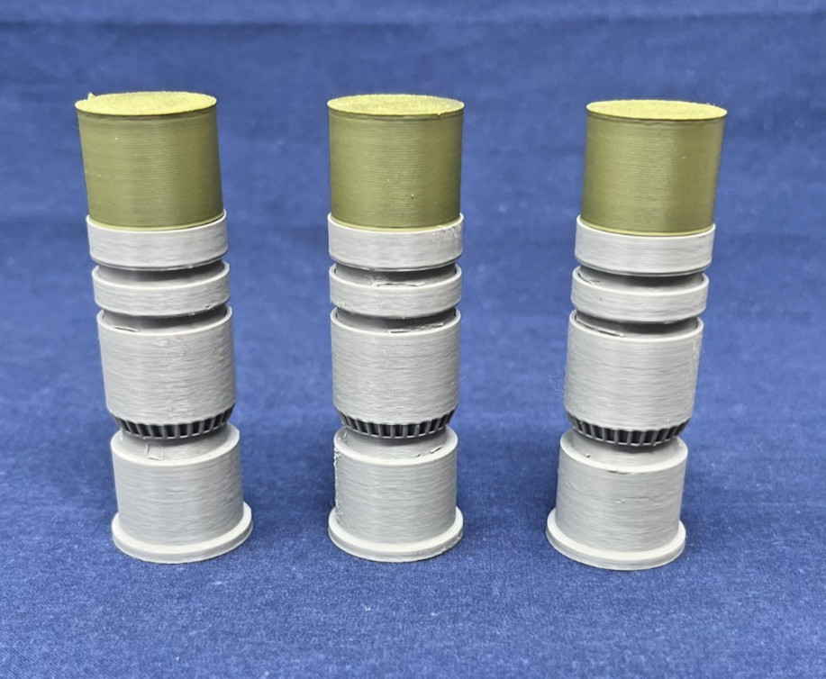 Lot of 3-Improved Aliens Movie M40 Replica Prop Grenade Pulse Rifle-3D Printed