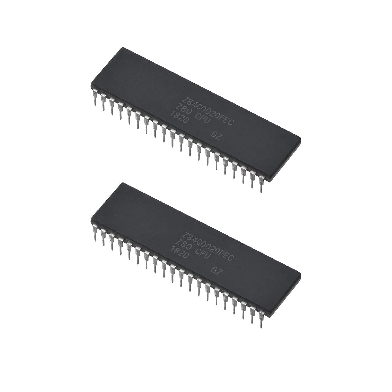 2Pcs Z84C0020PEC Z80 Z80CPU IC CPU Microprocessor 20Mhz,Dip-40.