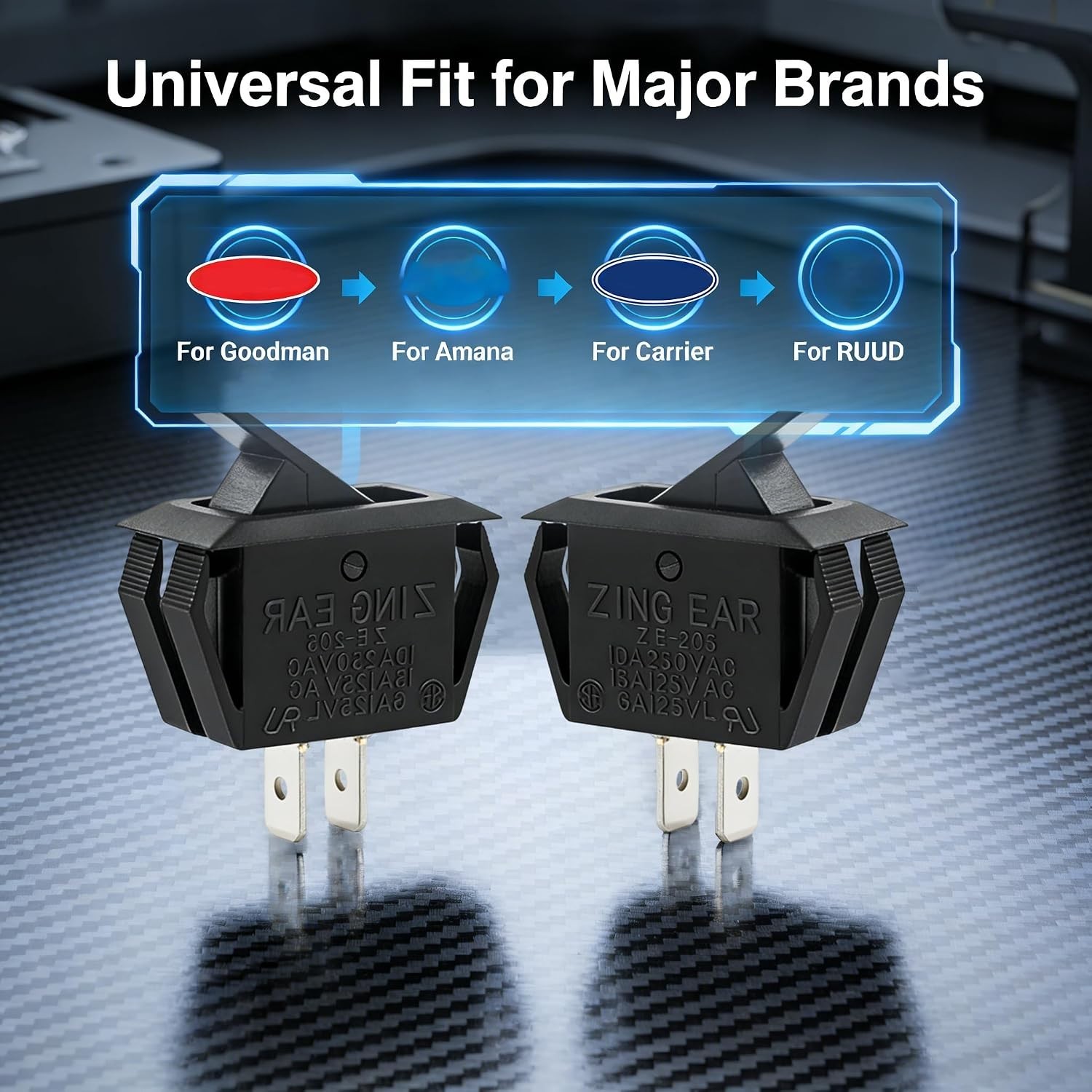 2-Pack Interlock Safety Switch for Goodman & Other Furnaces | Easy DIY Install