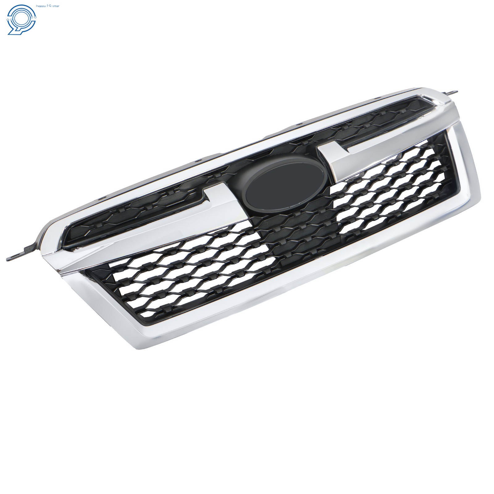 For Subaru Legacy 2013-14 Chrome+Blk Plastic Front Upper Bumper Grille Assembly