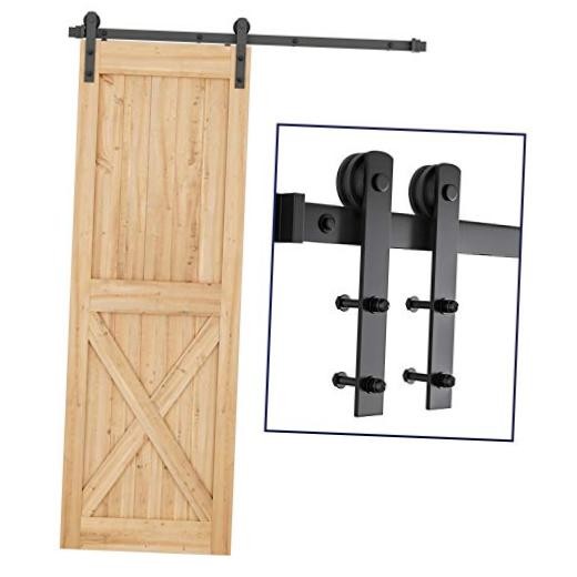 5ft Sliding Barn Door Hardware Kit - Fits 30" Wide Panel - 5 Feet
