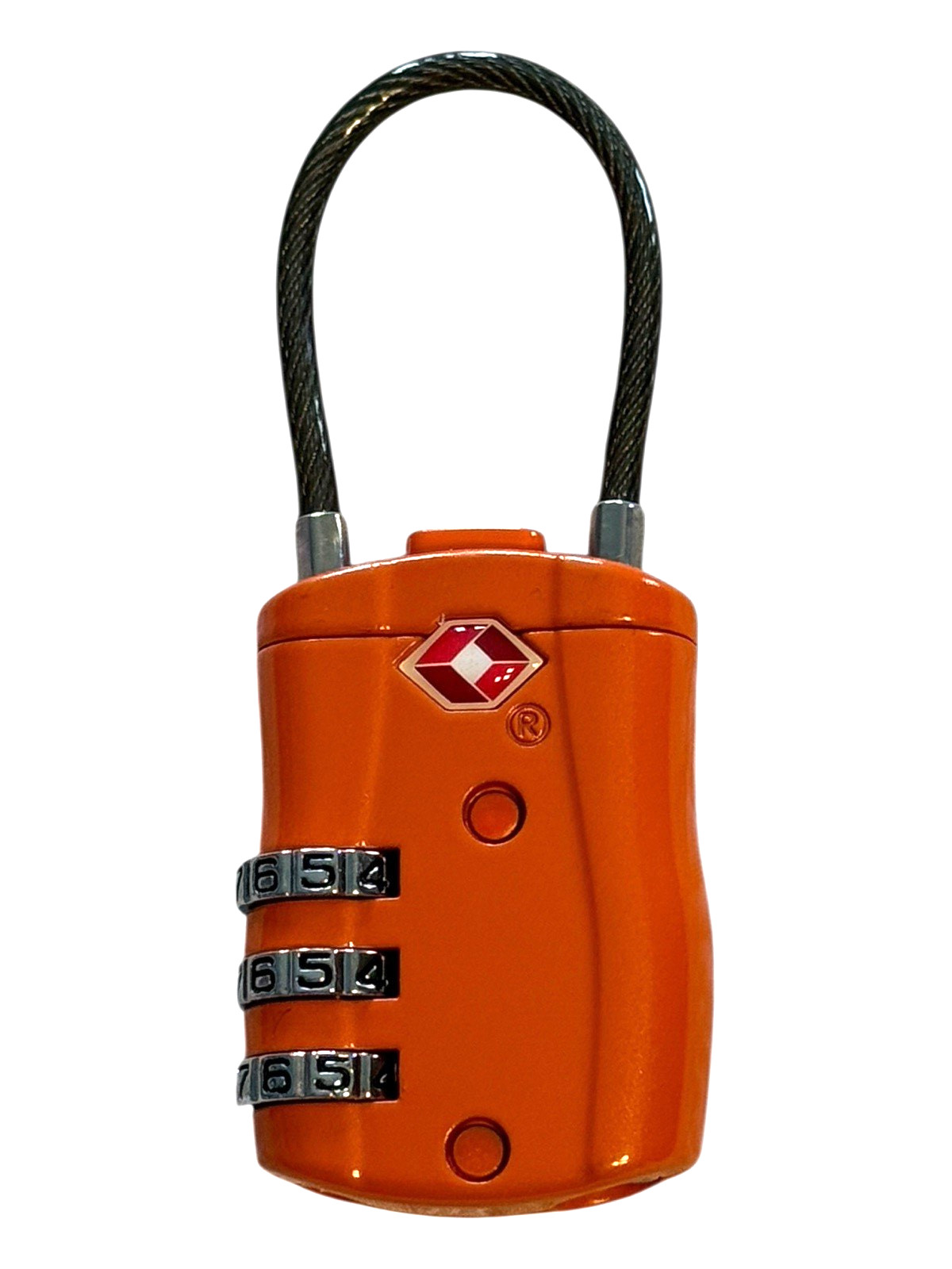 TSA Approved Travel Lock, 2-Pack Combination Cable Luggage Locks, Push Button