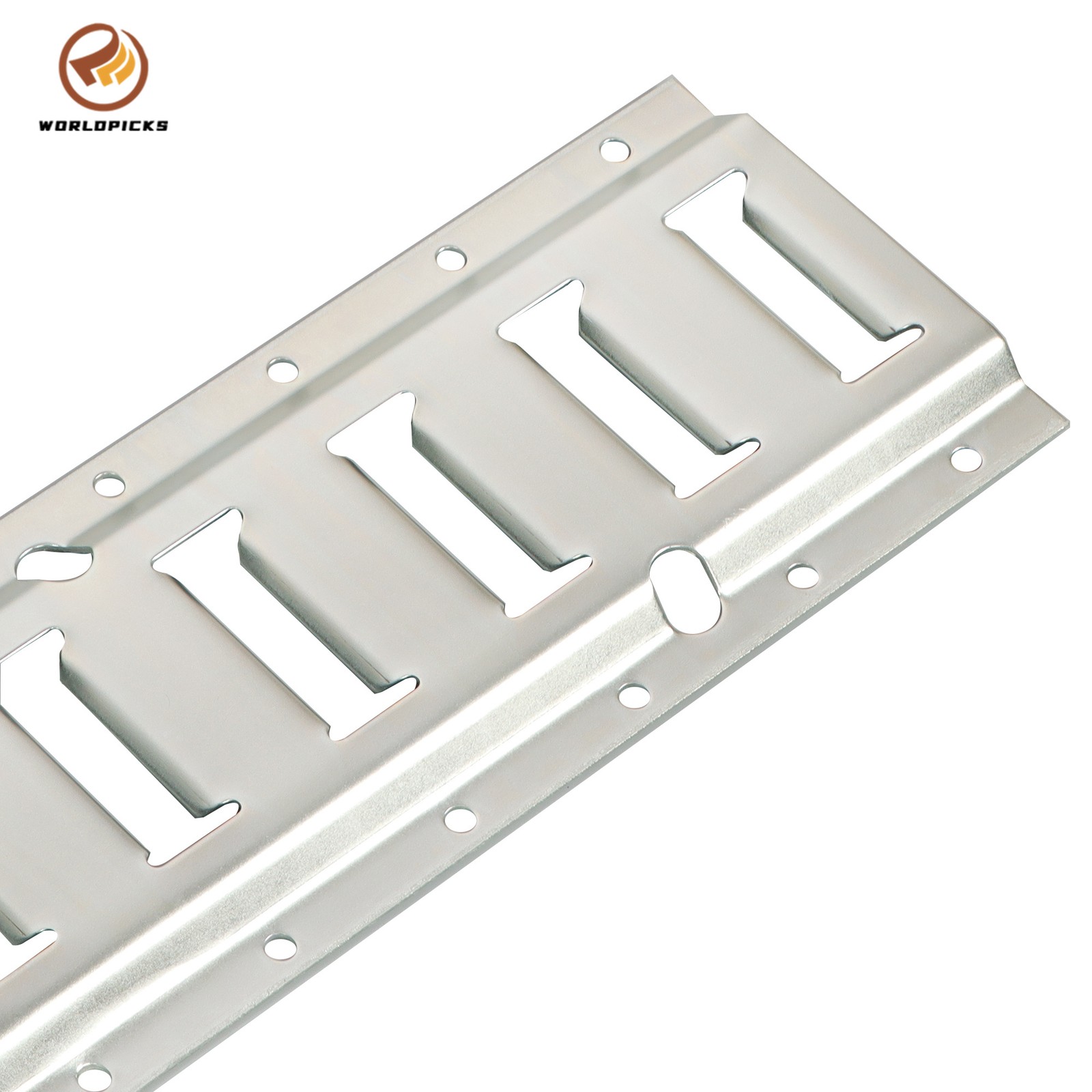 4 Piece 5' Galvanized E Track Rail Set Silver Finish Fit For Trailers Trucks
