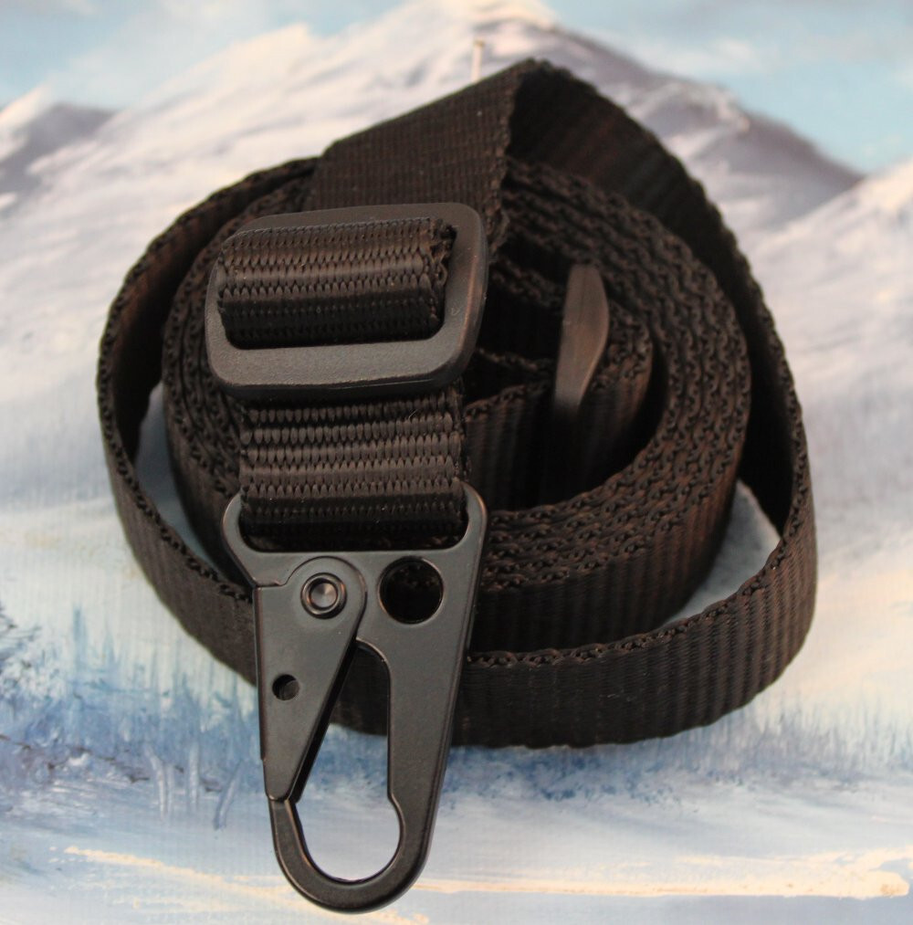 RIFLE SLING ~ BLACK POLYPRO ~ 1" x 43" ~ HK1 ~ HEAVY DUTY