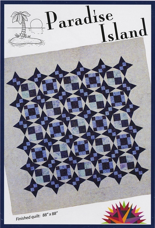 New Pieced Quilt Pattern  PARADISE ISLAND  88X88