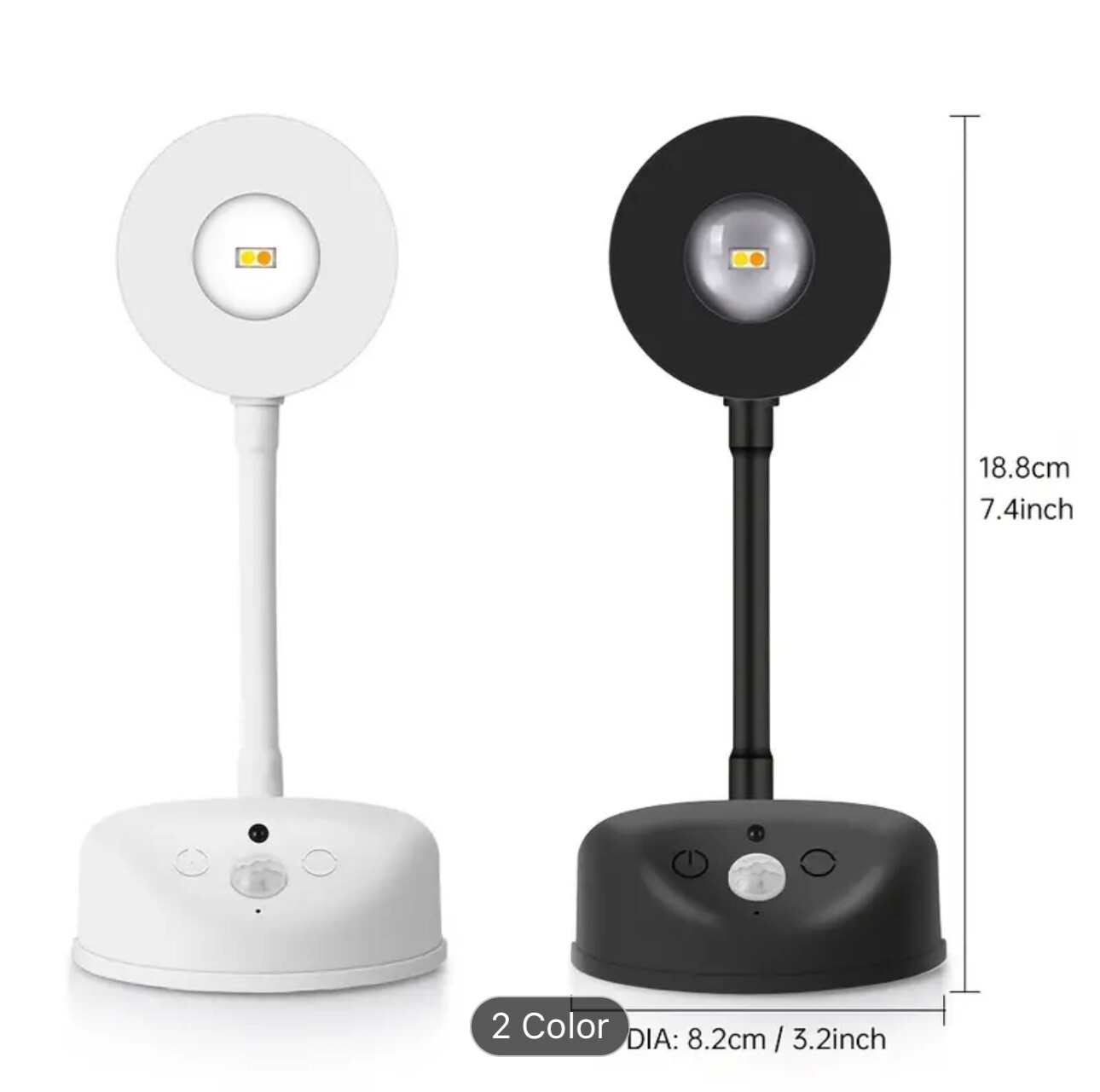 Motion Sensor Picture Light, 2 Pack Rechargeable Spotlight Battery Operated, LED