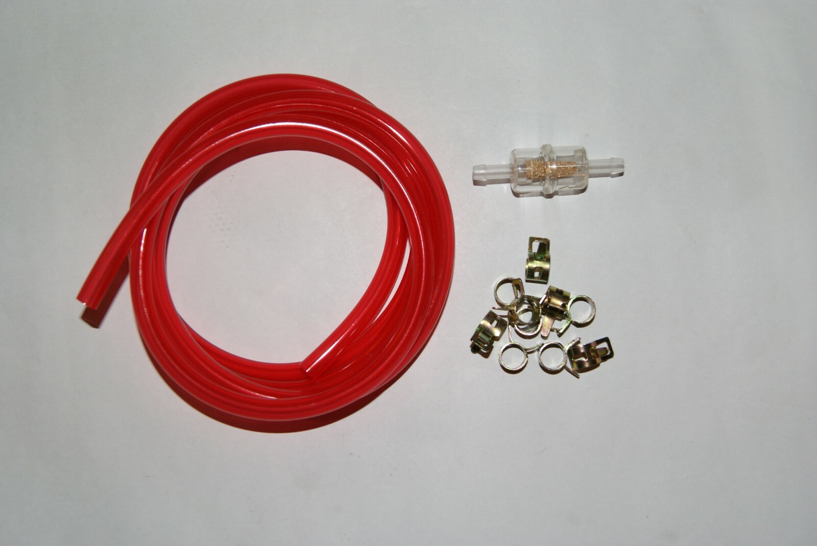 RED GAS FUEL LINE & FILTER GY6 CHINESE SCOOTER ATV ROKETA TAOTAO VIP ZNEN VENTO