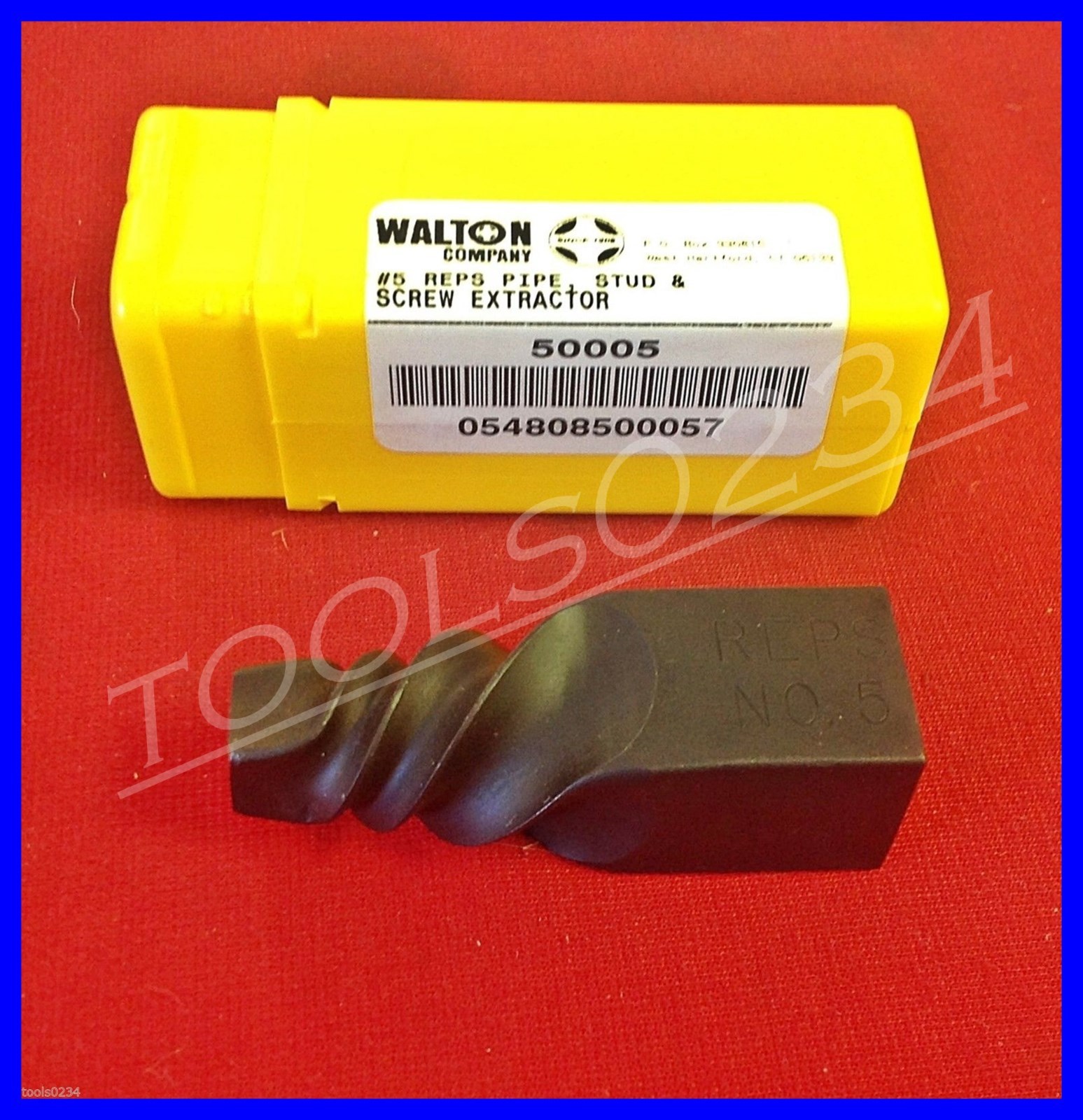 #5 Pipe & Bolt Extractor Walton 50005 Reps 3/4 Pipe 1-1/8 or 1-1/4 Bolt