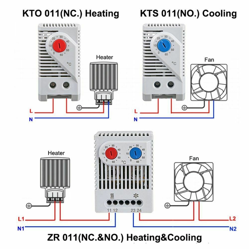 Thermostat Compact Mechanical Temperature Controller Thermoregulator Switch