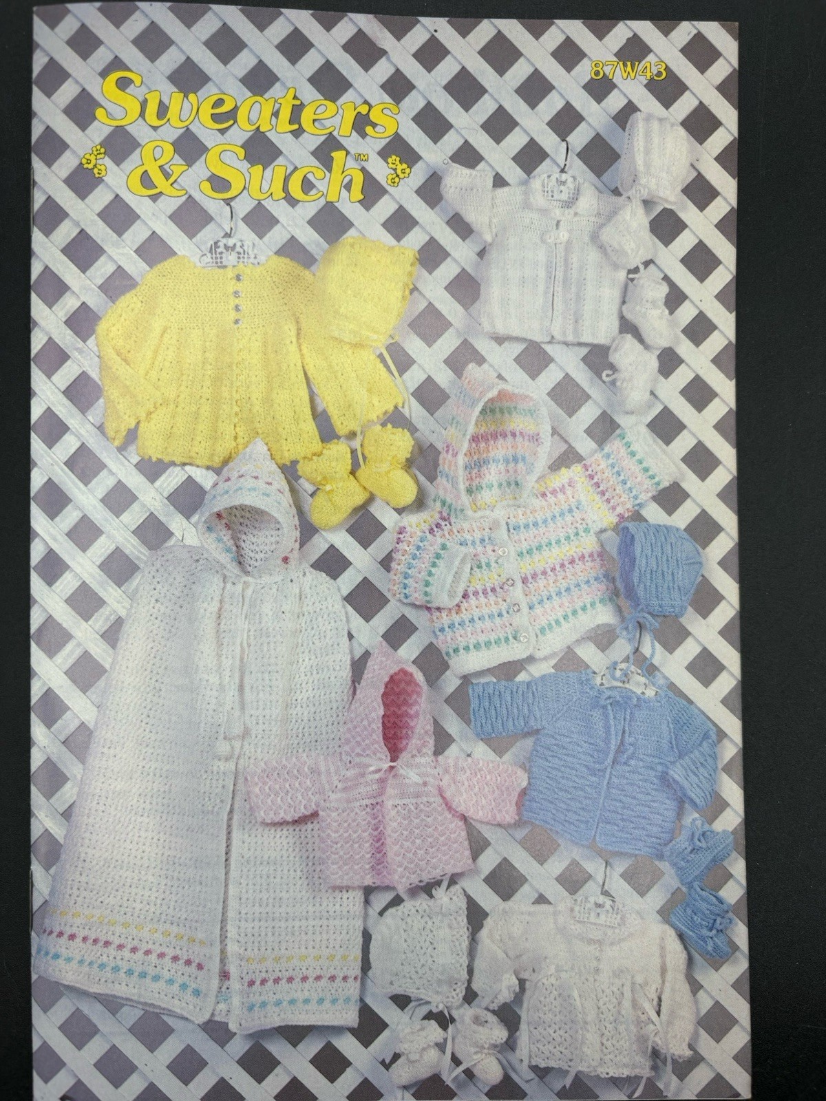Annie’s  Attic SWEATERS & SUCH Crochet Pattern. Cooler 87W43 1986 19 Pages
