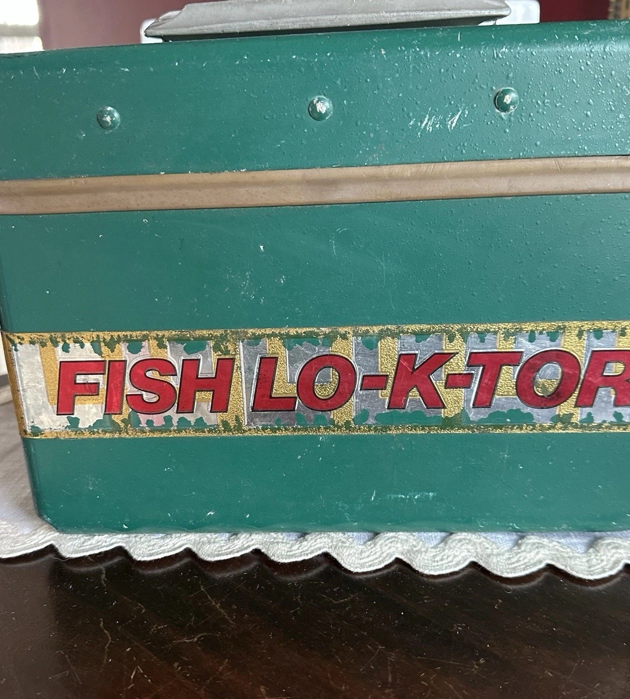 FISH LO-K-TOR Fish Finder Box Only Lowrance Vintage Fishing Gear USA