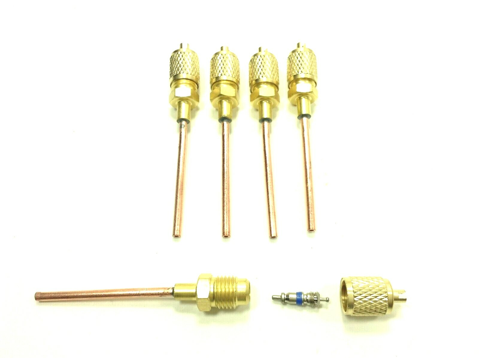 5-PACK 1/8" Tube Universal Line Service Valves Schrader Core HVAC Tubing CTE18