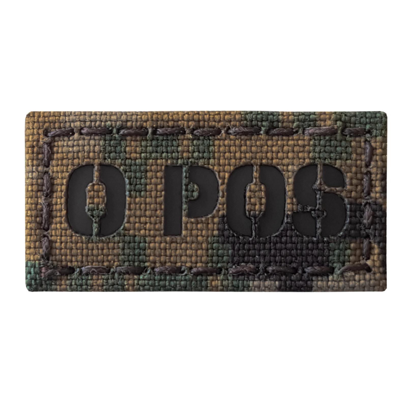IR O POS blood type o+ MARPAT morale digital woodland IFF laser fastener patch