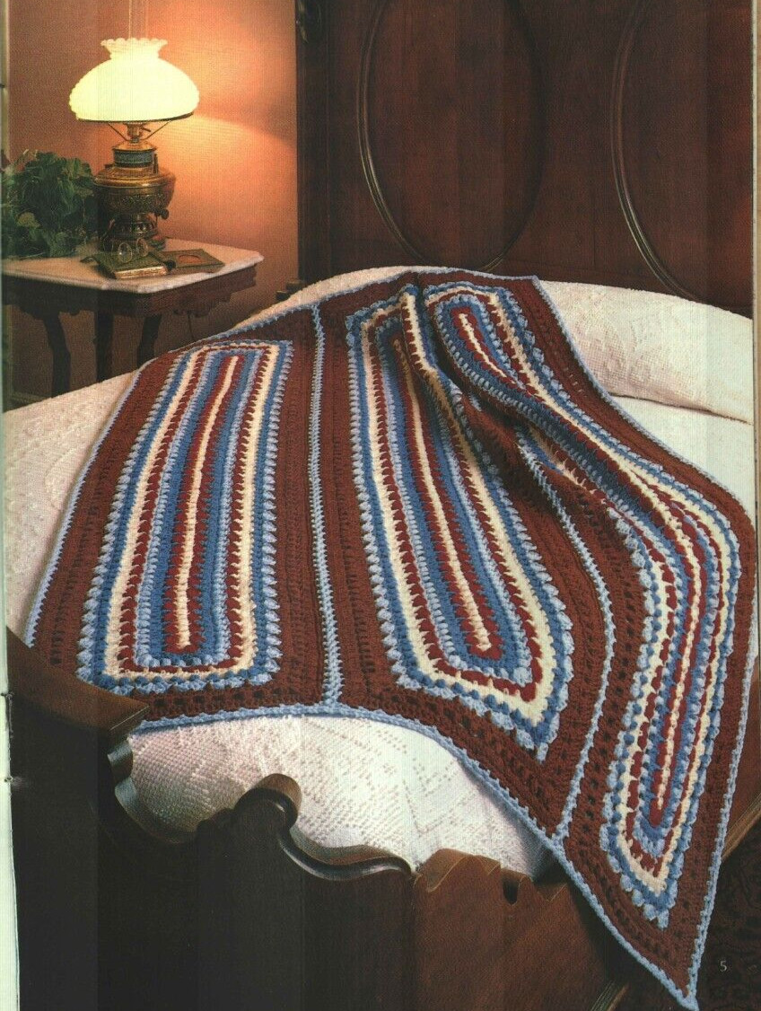 NEW AFGHAN SAVINGS 6 CREATIVE DESIGNS DIGEST SIZE KNIT & CROCHET PATTERN BOOK
