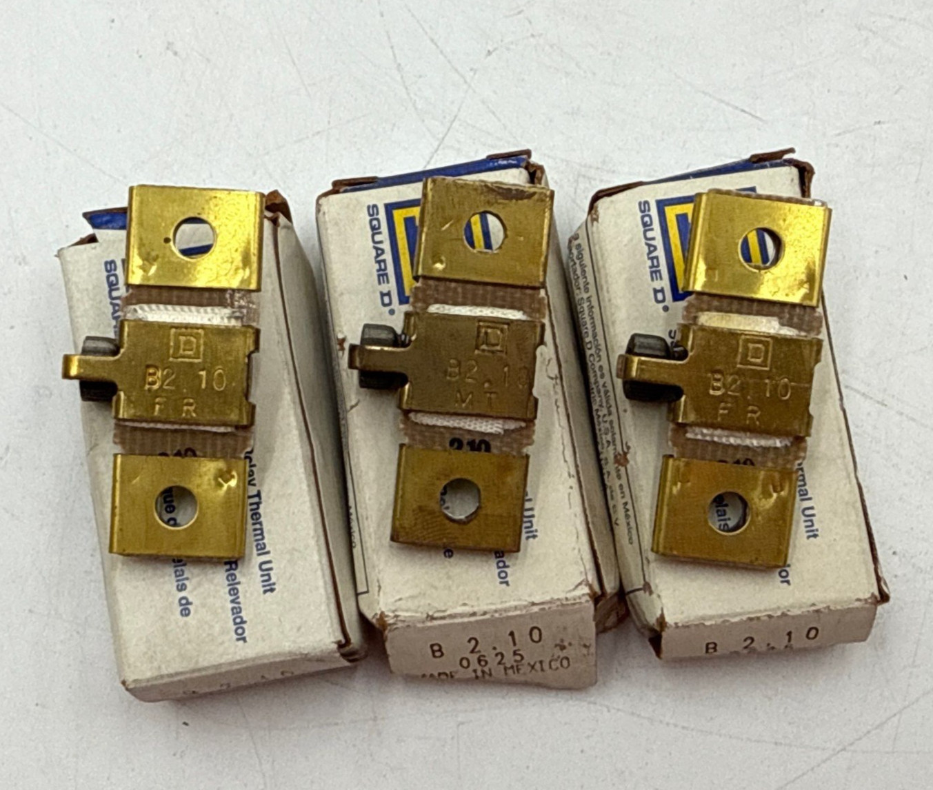 3PC Lot Square D B2.10 Thermal Overload Relay Heater Element Unit B210 3 Piece